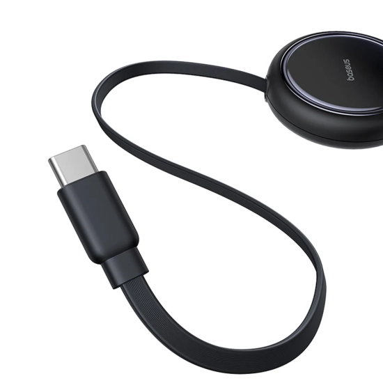Baseus Bright Mirror Series zwijany USB-C – 2× USB-C 100 W 1 m czarny