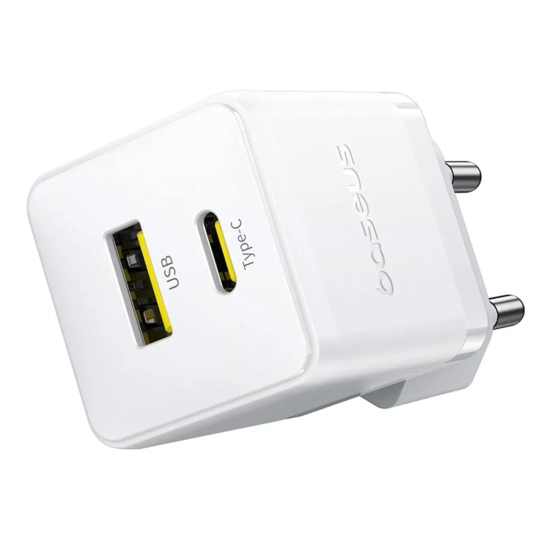 Ładowarka sieciowa Palm 30W USB-C USB-A - biała