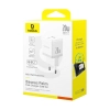 Baseus Palm ładowarka sieciowa 20 W USB-C USB-A biała