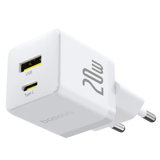 Ładowarka sieciowa Palm 20W USB-C USB-A - biała
