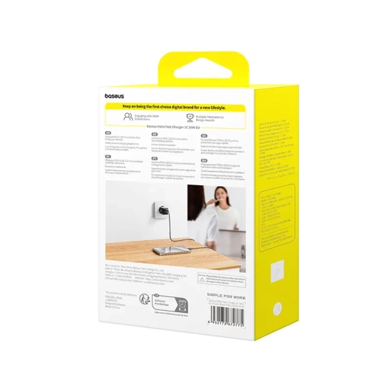 Baseus Palm ładowarka sieciowa 30 W USB-C czarna