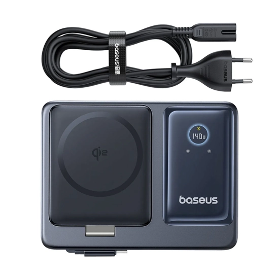 Baseus NOMOS ładowarka bezprzewodowa 5w1 140 W czarna