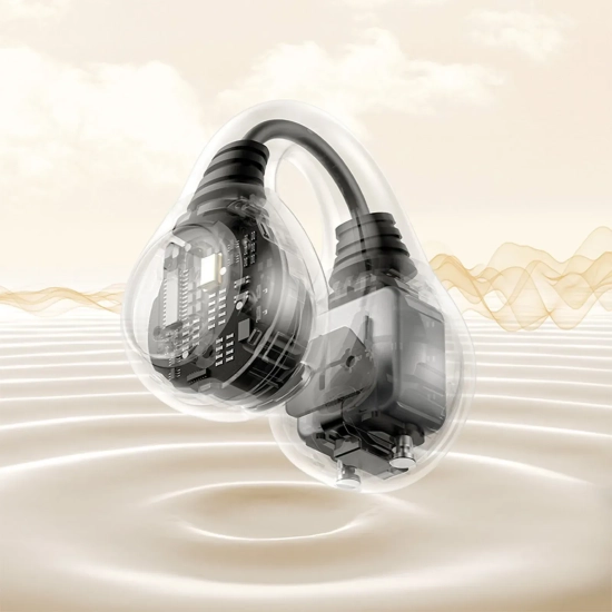 Słuchawki Baseus Bass 15 Clip OWS Bluetooth białe