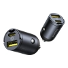 Ładowarka samochodowa USB-A USB-C 30W - czarna