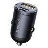 Ładowarka samochodowa USB-A USB-C 30W - czarna