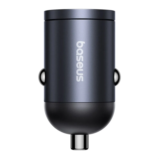 Ładowarka samochodowa USB-A USB-C 30W - czarna