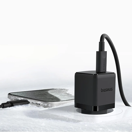 Ładowarka sieciowa Palm 1C 20W z kablem USB-C 60W 1m - czarna