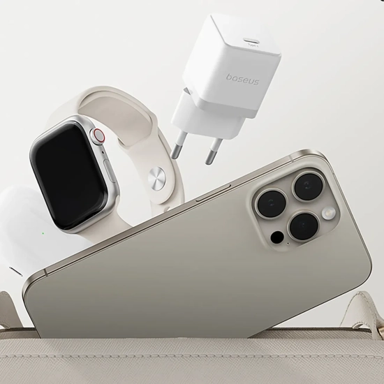 Ładowarka sieciowa Palm 1C 20W z kablem USB-C 60W 1m - biała