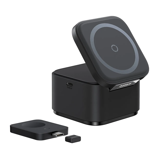 Baseus Ładowarka bezprzewodowa MagPro 3w1 25 W MagSafe czarna