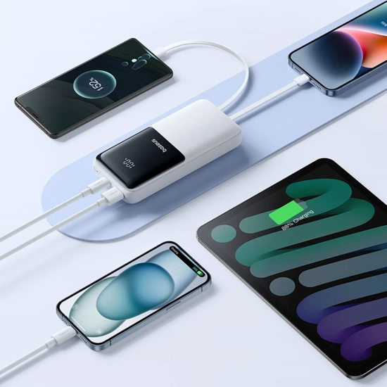 Baseus Powerbank LiPow 20000 mAh 22,5 W biały