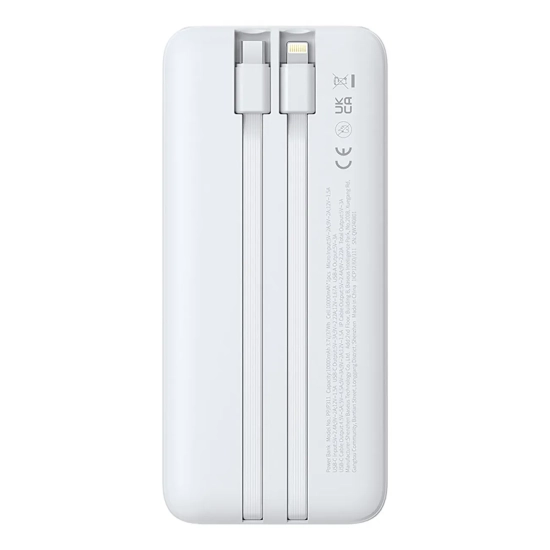 Powerbank 10000mAh 22.5W Lipow z wbudowanymi kablami USB-C iPhone