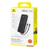 Powerbank 10000mAh 22.5W z wyświetlaczem kablami USB-C iPhone Lightning
