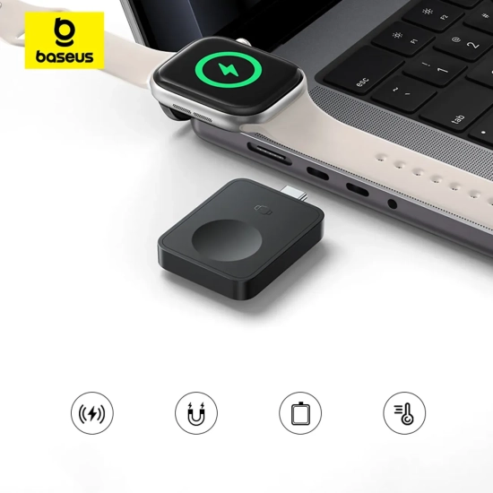 Ładowarka indukcyjna magnetyczna do Apple Watch MagPro 2.5W - czarna
