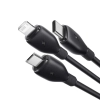 Baseus Kabel P10376303121-01 USB-A–Micro USB/Lightning/USB-C 0,8 m czarny