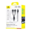 Baseus Kabel P10376303121-01 USB-A–Micro USB/Lightning/USB-C 0,8 m czarny