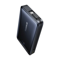 Powerbank magnetyczny 10000mAh z podstawką wbudowanym kablem USB-C Qi2