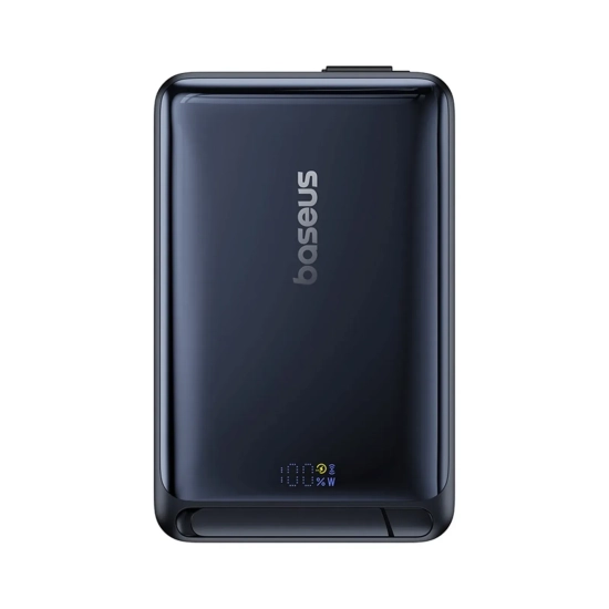 Powerbank magnetyczny 10000mAh z podstawką wbudowanym kablem USB-C Qi2