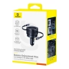 Baseus Enjoyment Max ładowarka samochodowa 60 W zwijany kabel czarna