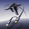 Baseus Enjoyment Max ładowarka samochodowa 60 W zwijany kabel czarna