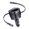 Główne zdjęcie produktu: Ładowarka samochodowa Baseus Enjoyment Max 60 W USB-C Lightning.