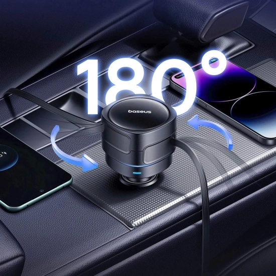 Baseus Ładowarka samochodowa Enjoyment Max 60 W USB-C Lightning