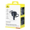 Ładowarka samochodowa ze zwijanymi kablami USB-C USB-A 90W