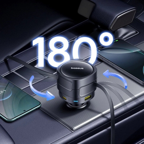Ładowarka samochodowa Baseus Enjoyment Max 90W USB-C USB-A – zdjęcie główne dokładnego wariantu produktu.