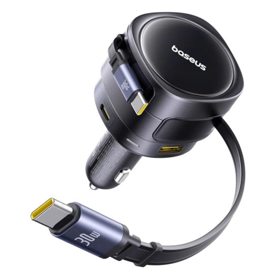 Baseus Ładowarka samochodowa Enjoyment Max 90 W USB-C USB-A
