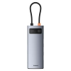 Baseus Hub USB-C Metal Gleam 7w1 HDMI 4K 60 Hz szary
