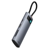 Baseus Hub USB-C Metal Gleam 7w1 HDMI 4K 60 Hz szary