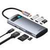 Baseus Hub USB-C Metal Gleam 7w1 HDMI 4K 60 Hz szary