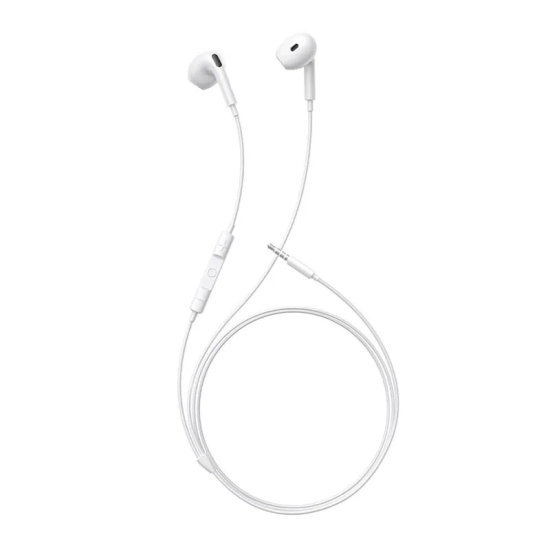 Baseus Słuchawki Encok HZ19 mini jack 3,5 mm białe