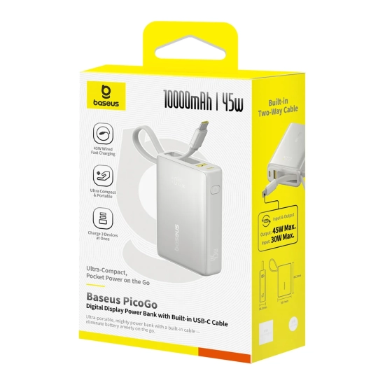 Baseus Powerbank PicoGo P10076803853-00 10000 mAh 45 W szary