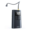 Kompresor do opon 2w1 z latarką i powerbankiem 6000mAh 75W - czarny