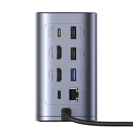 Baseus Stacja dokująca NU1 Air Spacemate 12w1 USB-C