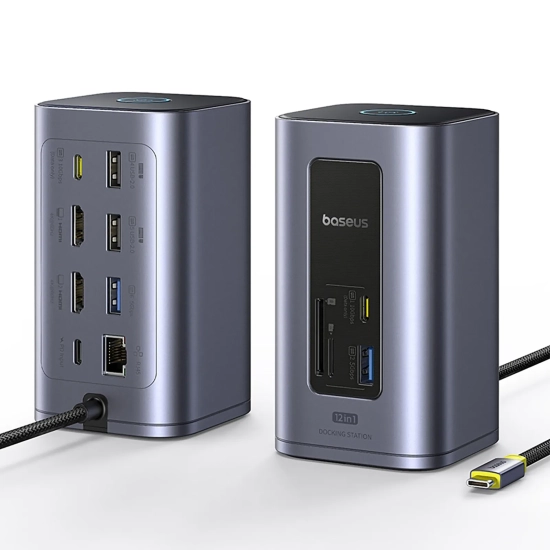 Baseus Stacja dokująca NU1 Air Spacemate 12w1 USB-C