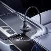 Ładowarka samochodowa USB-C USB-A 30W - czarna
