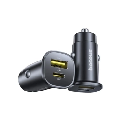 Baseus GoTrip ładowarka samochodowa 30W USB-C USB-A czarna — wariant produktu marki Baseus, kolor czarny, moc do 30W. Baseus GoTrip ładowarka samochodowa 30W USB-C USB-A czarna — wariant produktu marki Baseus, kolor czarny, moc do 30W.
