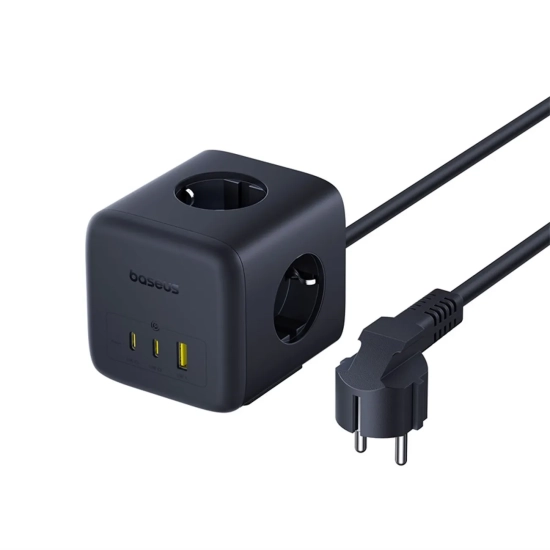 Baseus Listwa zasilająca EnerFill FA11 67 W 3x gniazdo EU 1,5 m