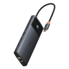 Hub USB-C Baseus Metal Gleam II 10w1 HDMI RJ45 szary
