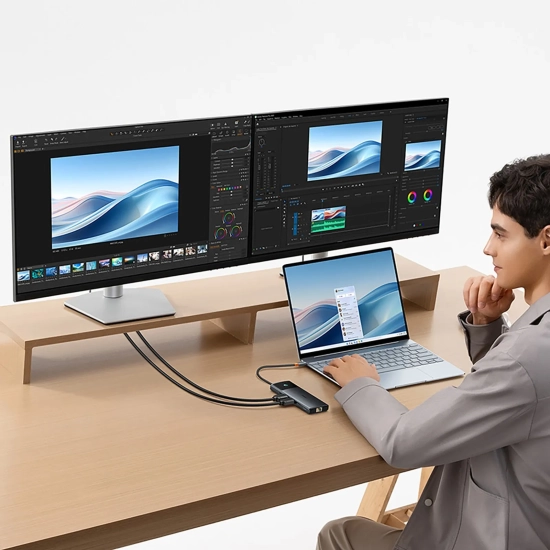 Baseus Hub USB-C Metal Gleam II 10w1 HDMI 4K 120Hz
