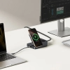 Stacja ładująca 6w1 bezprzewodowa USB-A USB-C 2x gniazdo AC 67W - czarna