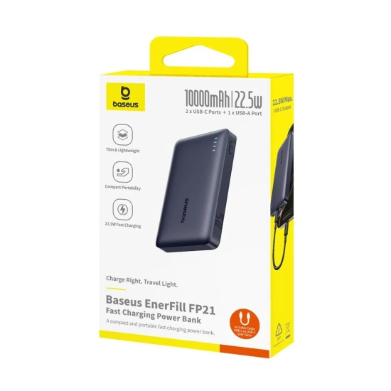 Baseus EnerFill FP21 powerbank 10000 mAh 22.5 W czarny