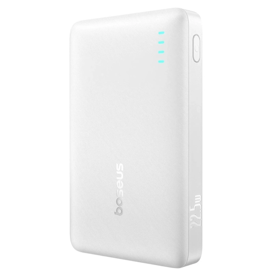 Powerbank 10000mAh 22.5W EnerFill FP21 USB-A USB-C z kablem USB-C - biały