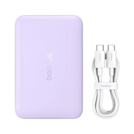 Powerbank indukcyjny 10000mAh 22.5W MagSafe z kablem USB-C 20V/3A 0.3m