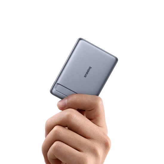 Powerbank ultracienki 5000mAh z podstawką kablem PicoGo AM31 Qi2 MagSafe