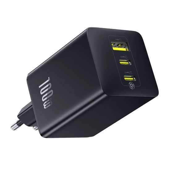 Ładowarka sieciowa USB-A USB-C EnerFill FE11 100W - czarna