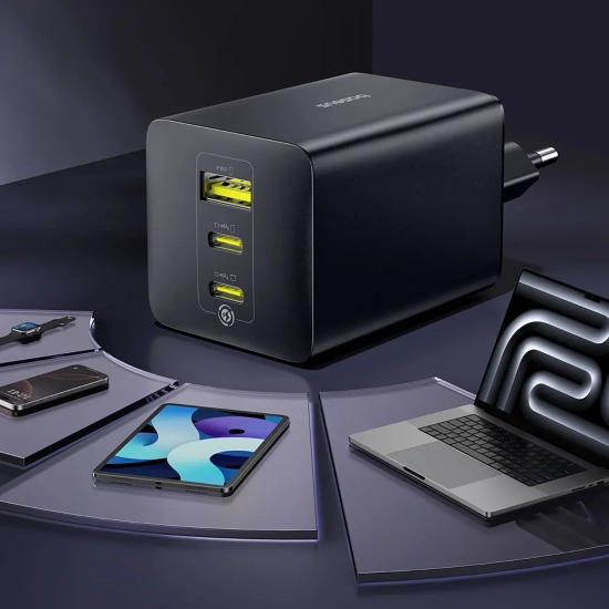 Ładowarka sieciowa USB-A USB-C EnerFill FE11 100W - czarna