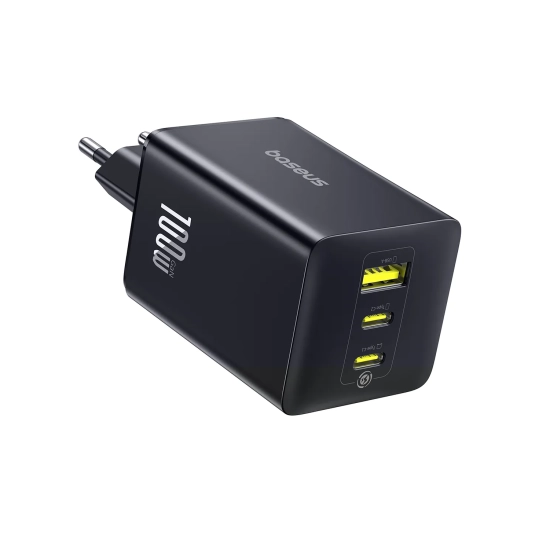 Baseus EnerFill FE11 ładowarka sieciowa 100 W 2x USB-C czarna