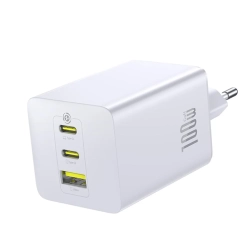 Baseus EnerFill FE11 ładowarka sieciowa 100W 2x USB-C biała — wariant produktu marki Baseus, kolor biały, moc do 100W.